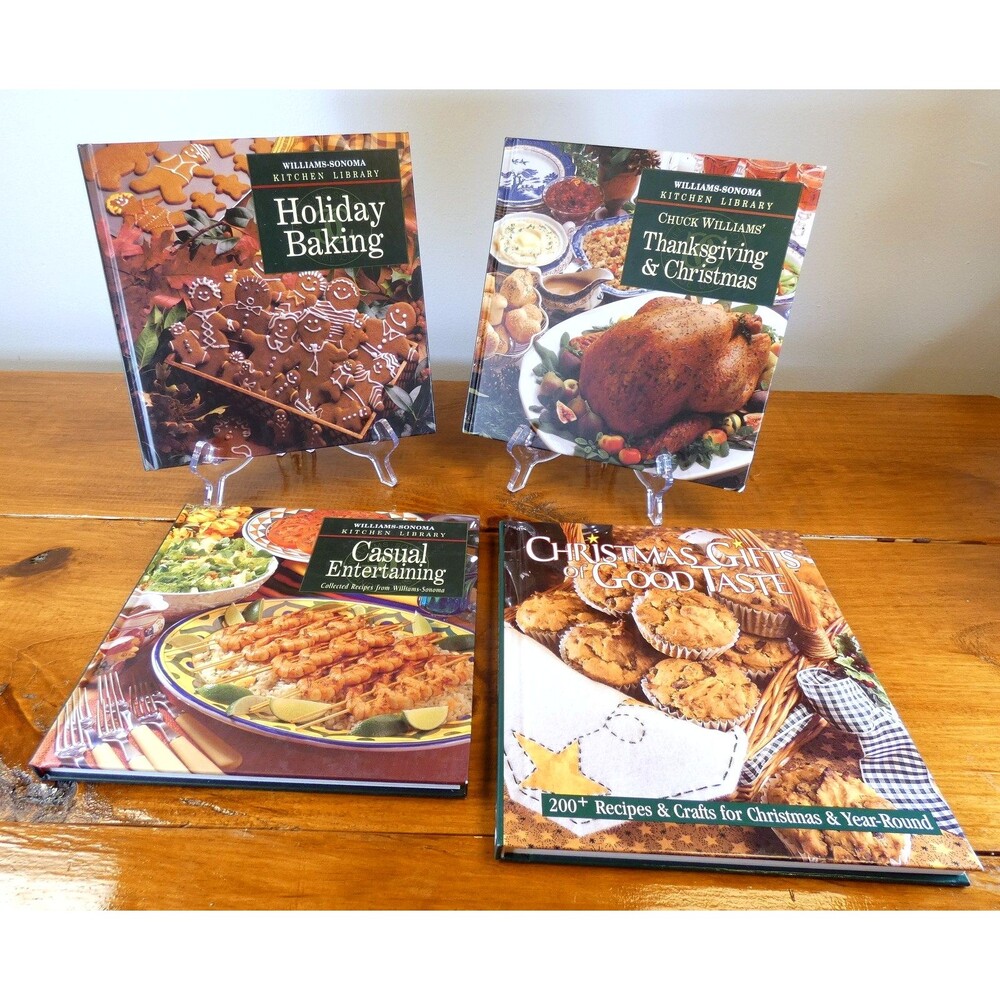 Williams Sonoma Kitchen Library Cookbooks 4 Lot Vintage HOLIDAY Time Life